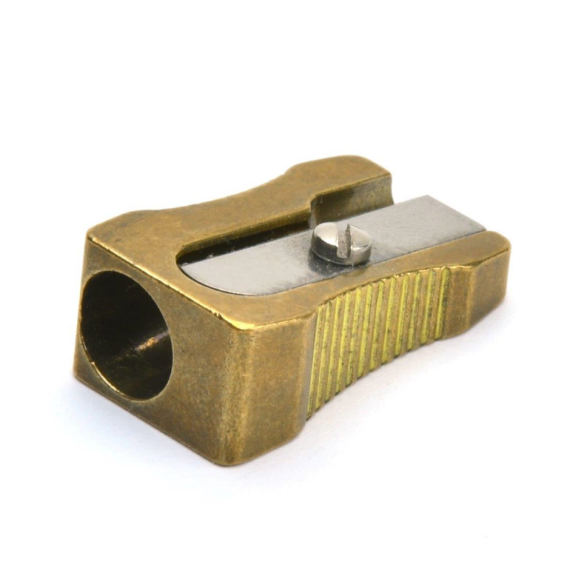 Brass Single Wedge Sharpener