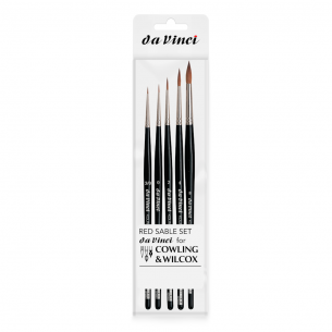 Exclusive Da Vinci Red Sable Brush Set