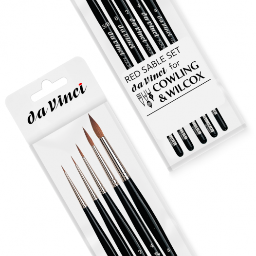Exclusive Da Vinci Red Sable Brush Set