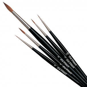 Exclusive Da Vinci Red Sable Brush Set