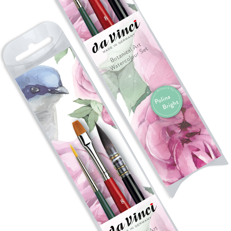 Botanical Watercolour Brush Set 4216 (3pc)