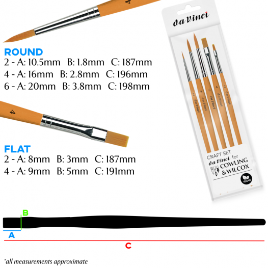 Exclusive Da Vinci Craft Brush Set Exclusive Da Vinci Craft Brush Set