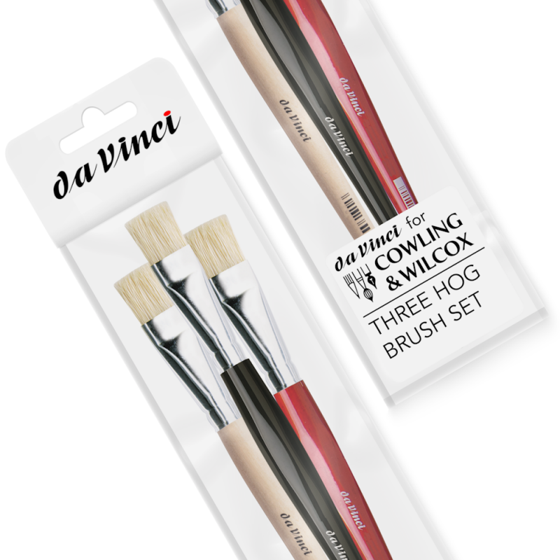 Exclusive Da Vinci Triple Hog Brush Set