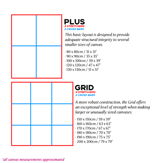 Wooden 38mm Canvas Cross Bars Wooden 38mm Canvas Cross Bars