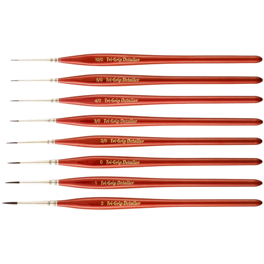 Miniature TriGrip Detailer Brushes Miniature TriGrip Detailer Brushes