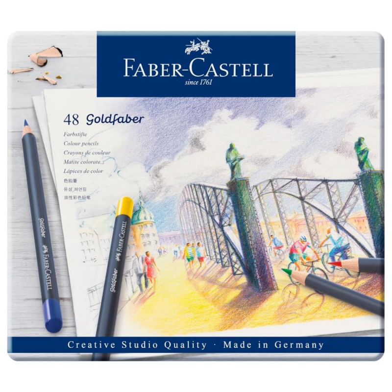 Goldfaber Colour Pencil Tin (48pc)