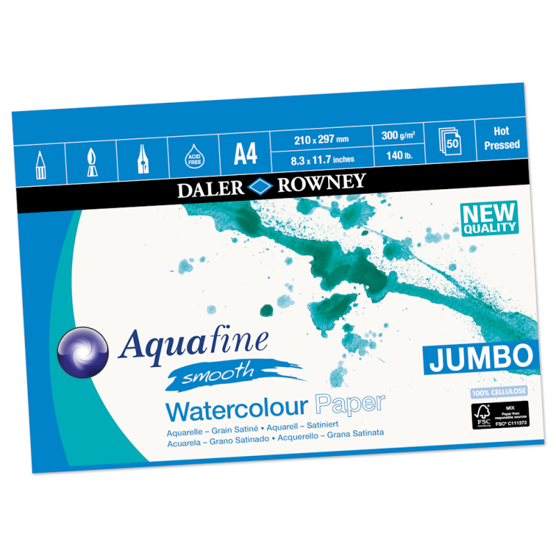 Aquafine Smooth Watercolour Jumbo Pads