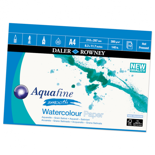 Aquafine Smooth Watercolour Pads Aquafine Smooth Watercolour Pads