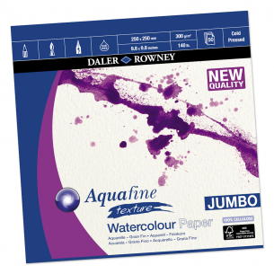 Aquafine Texture Watercolour Square Jumbo Pad Aquafine Texture Watercolour Square Jumbo Pad