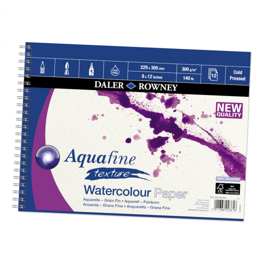 Aquafine Texture Watercolour Spiral Pads Aquafine Texture Watercolour Spiral Pads