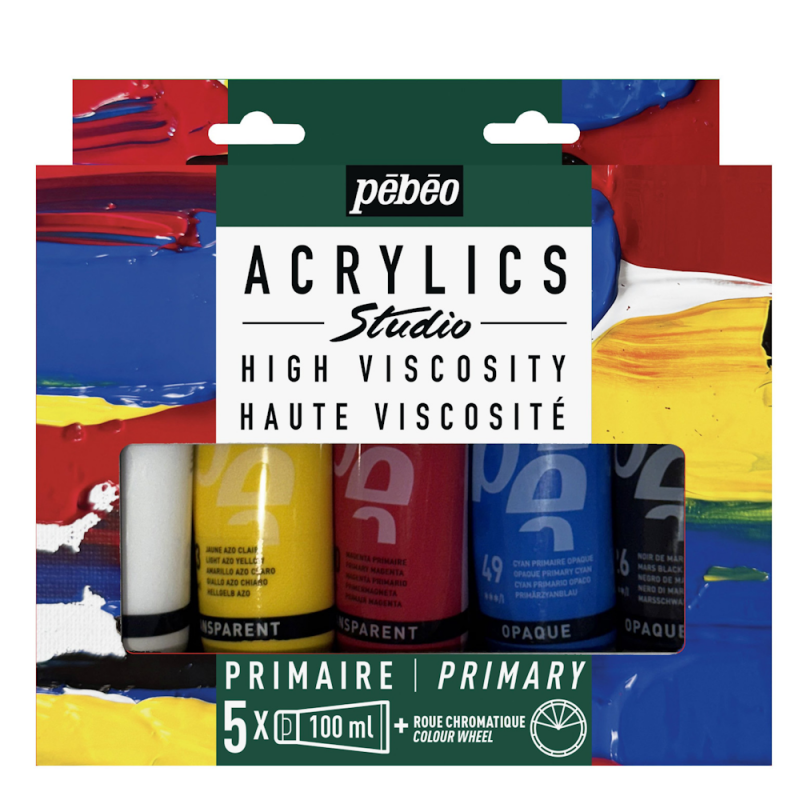 Studio Acrylics High Viscosity Primary Set