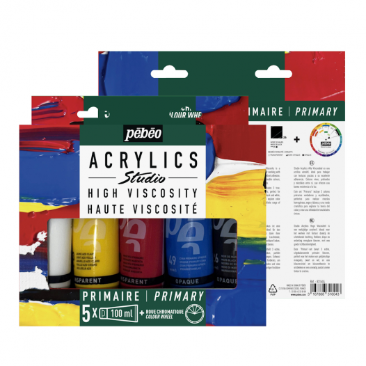Studio Acrylics High Viscosity Primary Set Studio Acrylics High Viscosity Primary Set