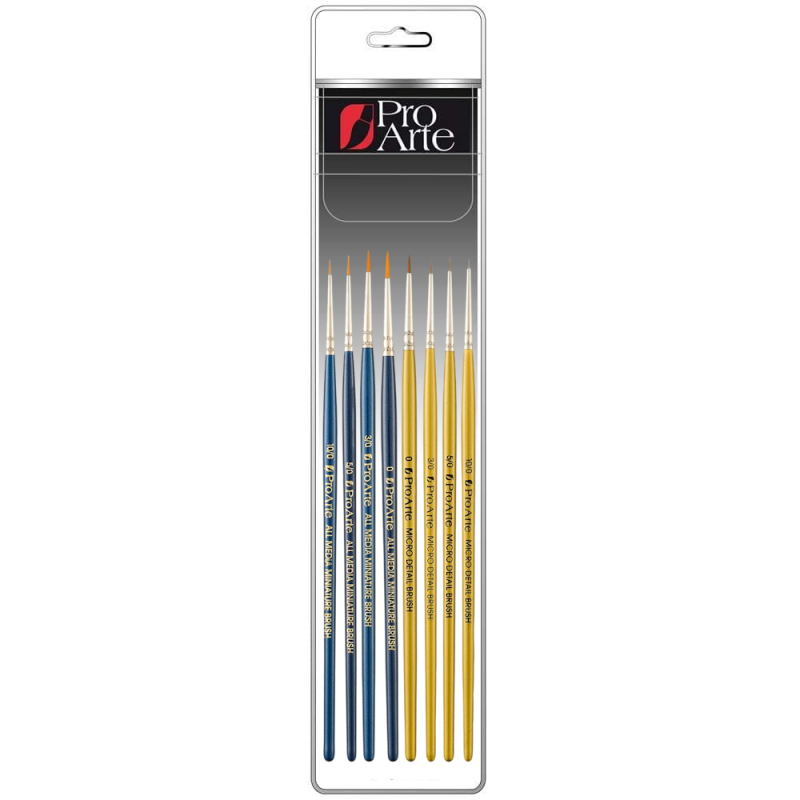 Miniature All Media & Micro Detail Brush Set (8pc)