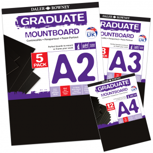 Black Graduate Mountboard Packs Black Graduate Mountboard Packs