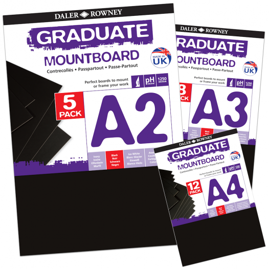 Black Graduate Mountboard Packs Black Graduate Mountboard Packs