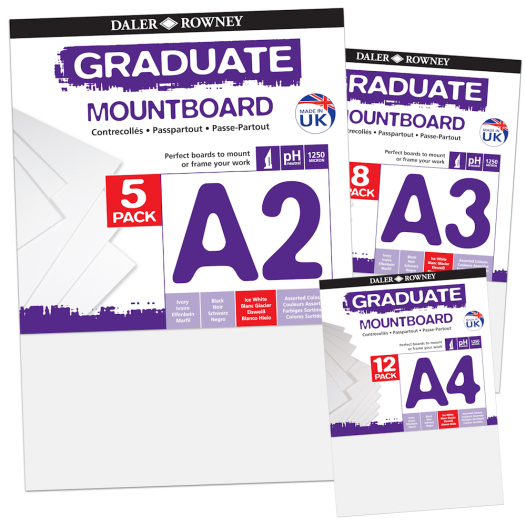 White Graduate Mountboard Packs White Graduate Mountboard Packs
