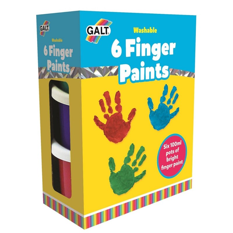 Washable Finger Paint Pack (6pc)