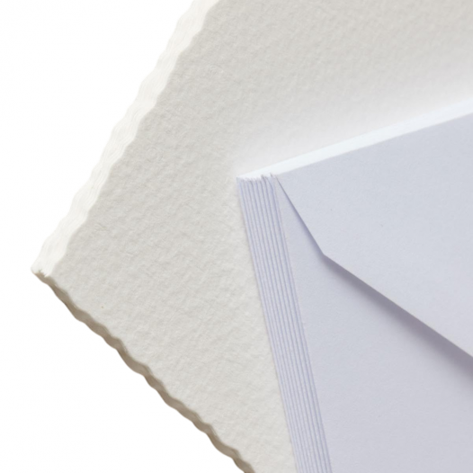 Deckled Watercolour Card & Envelope Set (10pc)