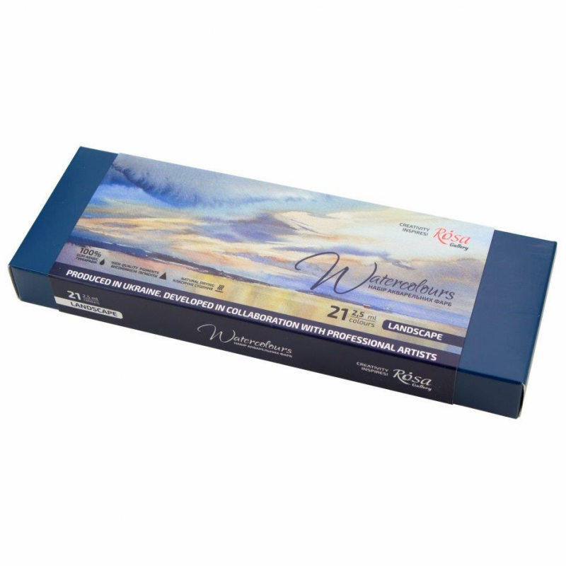 Gallery Watercolour Landscape Tin (21pc)