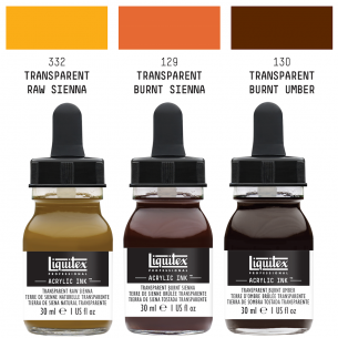 Pro Acrylic Ink Transparent Set (3pc) Pro Acrylic Ink Transparent Set (3pc)