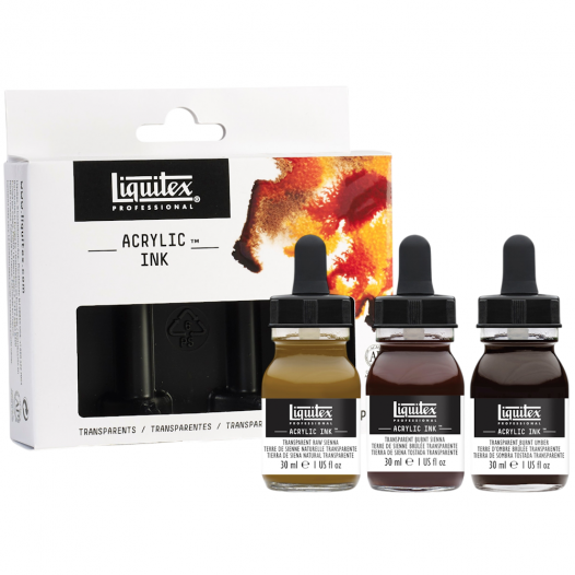 Pro Acrylic Ink Transparent Set (3pc) Pro Acrylic Ink Transparent Set (3pc)