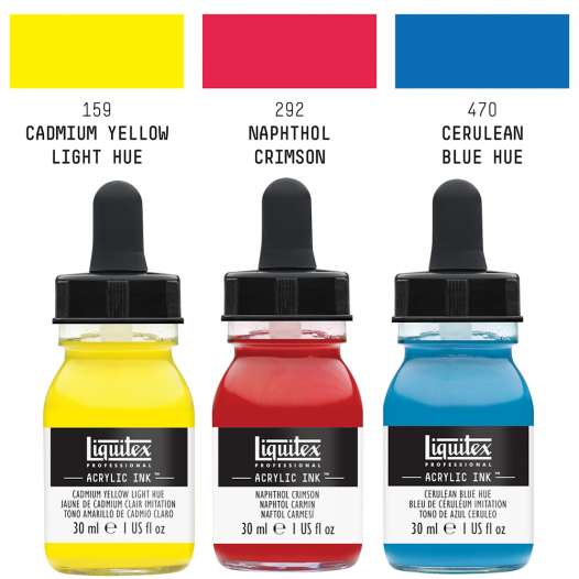 Pro Acrylic Ink Essentials Set (3pc) Pro Acrylic Ink Essentials Set (3pc)