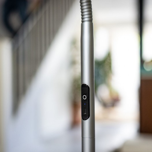 Slimline 4 Ice Grey Floor Lamp