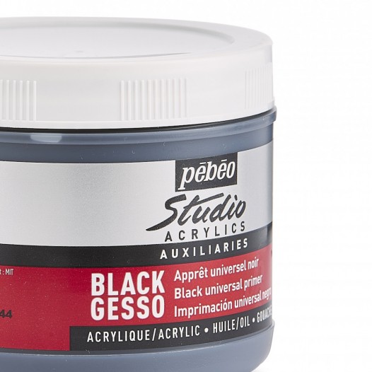 Studio Acrylics Black Gesso (500ml)