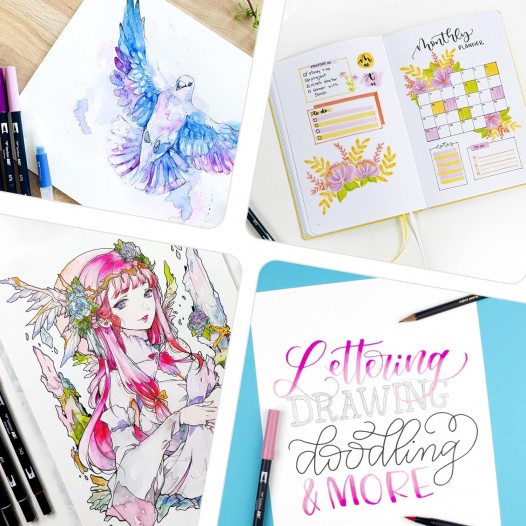 ABT Dual Brush Pen Primary Wallet (6pc)