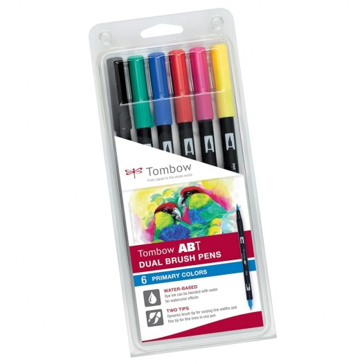 ABT Dual Brush Pen Primary Wallet (6pc)