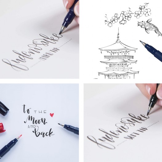 Fudenosuke Calligraphy Hard Brush Pen