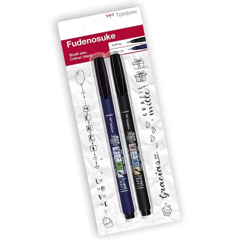 Fudenosuke Calligraphy Brush Pen Pack (2pc)