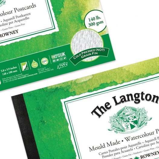 The Langton Watercolour Postcard Pad