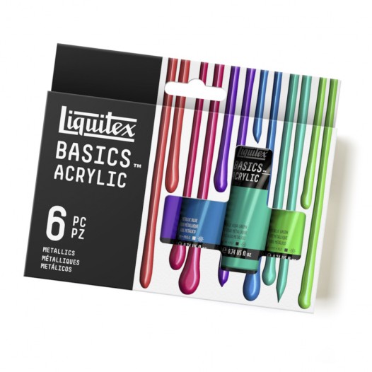 BASICS Acrylic Metallic Set (6pc)