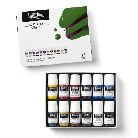 Pro Soft Body Acrylic Essentials Set (12pc)