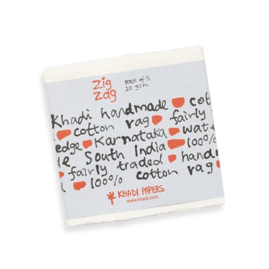 White Rag ZigZag Cards (10pc)