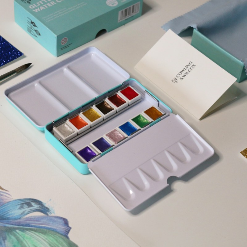 Glitter Watercolour Tin (12pc)