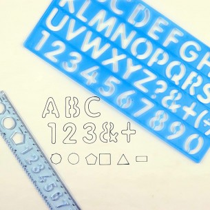 Lettering Stencil Set (5pc)