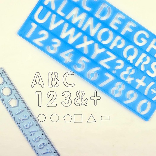 Lettering Stencil Set (5pc)