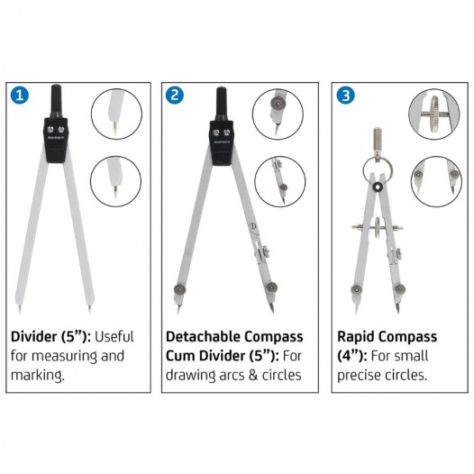 Technical Compass Set (9pc)