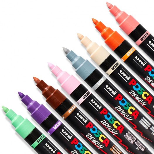 POSCA PC-5BR Soft Colour Set (8pc)