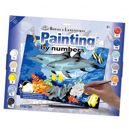 Dolphins Junior Paint By Numbers Set