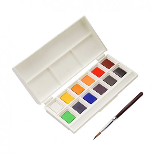 Watercolour Half-Pan Set (12pc)