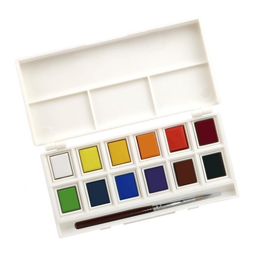 Watercolour Half-Pan Set (12pc)