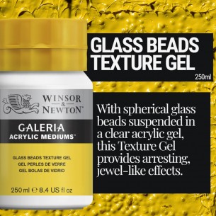 Galeria Acrylic Glass Beads Texture Gel (250ml)