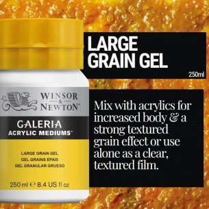 Galeria Acrylic Large Grain Texture Gel (250ml)