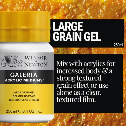 Galeria Acrylic Large Grain Texture Gel (250ml)