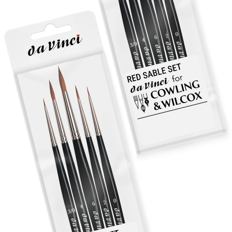 Exclusive Da Vinci Red Sable Brush Set