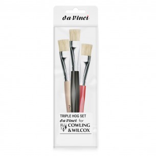 Exclusive Da Vinci Triple Hog Brush Set Exclusive Da Vinci Triple Hog Brush Set