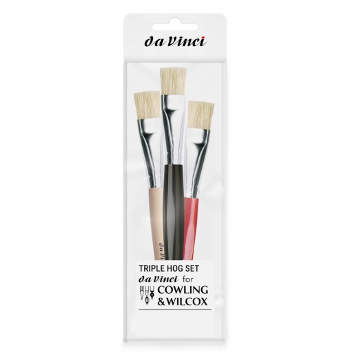 Exclusive Da Vinci Triple Hog Brush Set